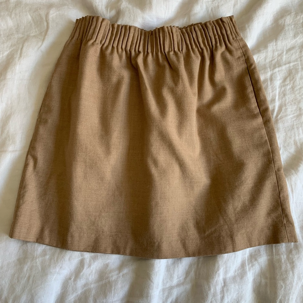 Tan J. Crew Factory Skirt